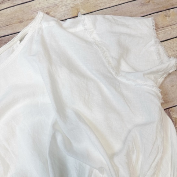 Free People White Short Sleeve Tee - Picture 7 of 7